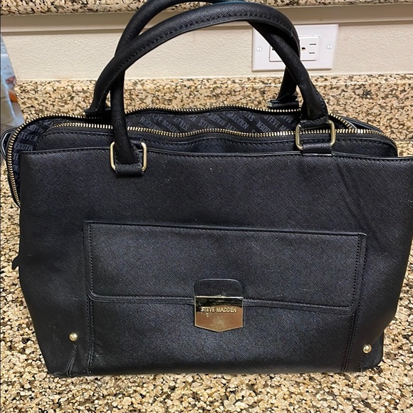 Steve Madden Black Satchel Bag - Picture 1 of 12
